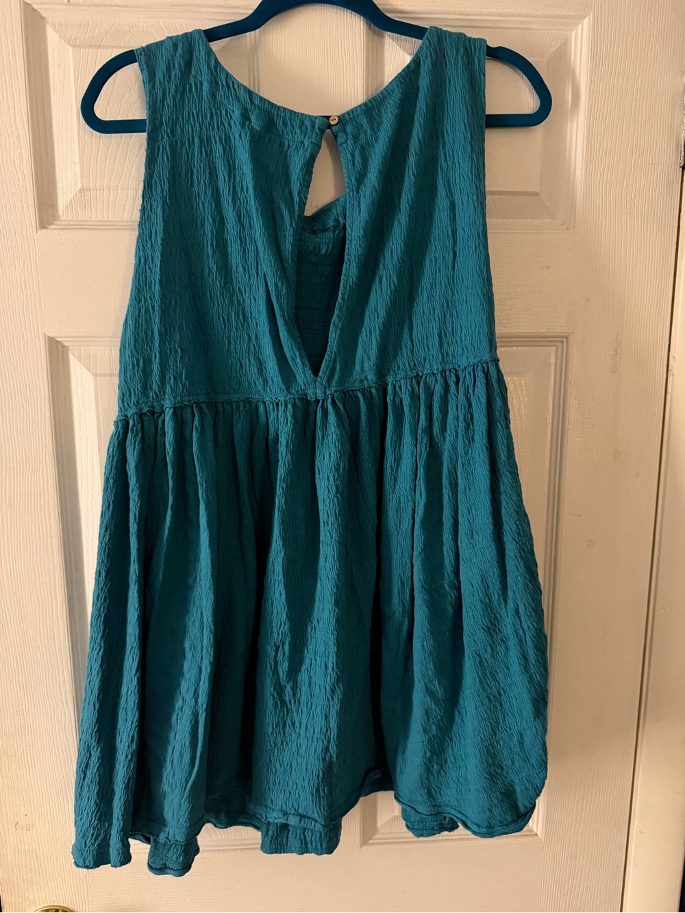 Free People Teal Sleeveless Mini Dress - Picture 2 of 3